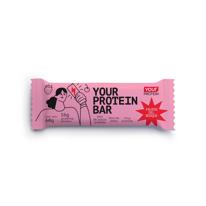 PACK DISPLAY DE 16 BARRITAS PROTEINA WHEY FRUTOS DEL BOSQUE