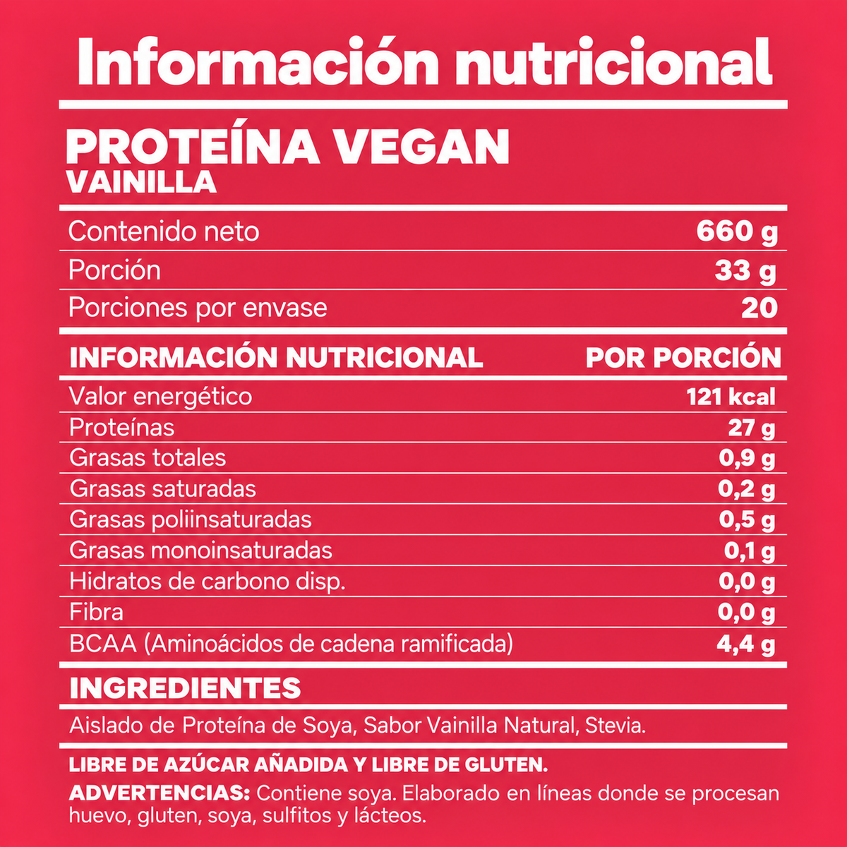 Proteína Vegan Sweet Vainilla Refill 1.4 lb