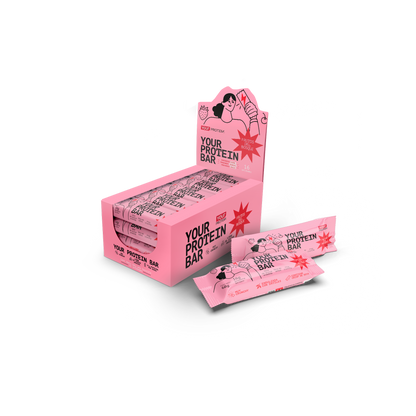 PACK DISPLAY DE 16 BARRITAS PROTEINA WHEY FRUTOS DEL BOSQUE