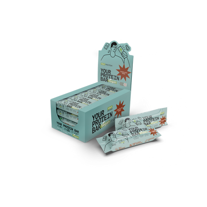 PACK DISPLAY DE 16 BARRITAS PROTEINA VEGAN CHOCOLATE MANI