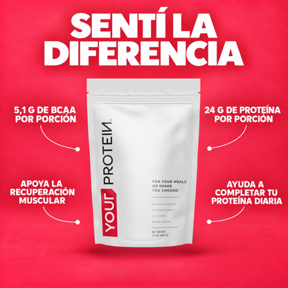 Proteína Whey Sin Sabor Refill 1.4 lb
