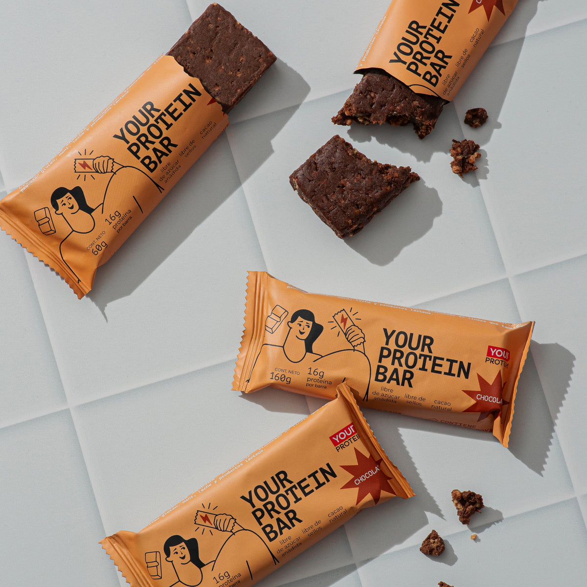 PACK DISPLAY DE 16 BARRITAS PROTEINA WHEY CHOCOLATE