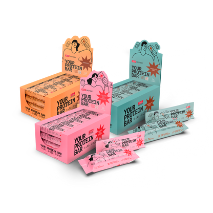 PACK DE 48 BARRITAS DE PROTEINA WHEY (3 DISPLAY)
