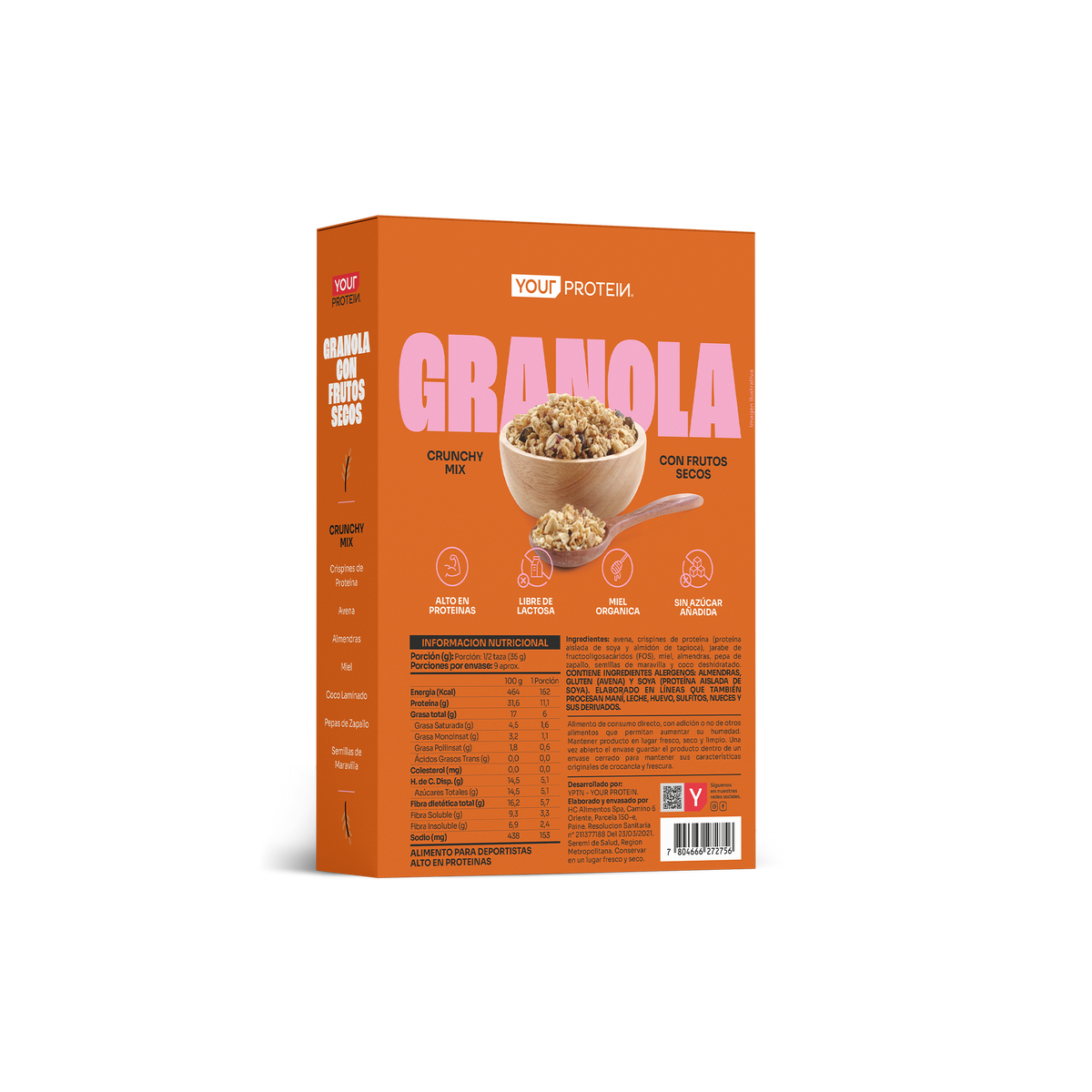 Granola Proteica YPTN – 11g de Proteína
