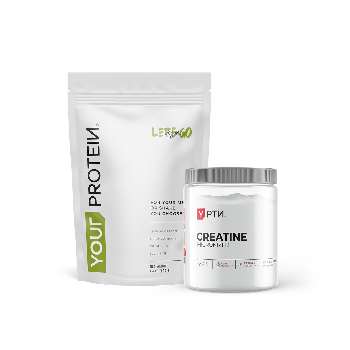 PACK DE PROTEINA VEGAN SIN SABOR REFILL + CREATINA