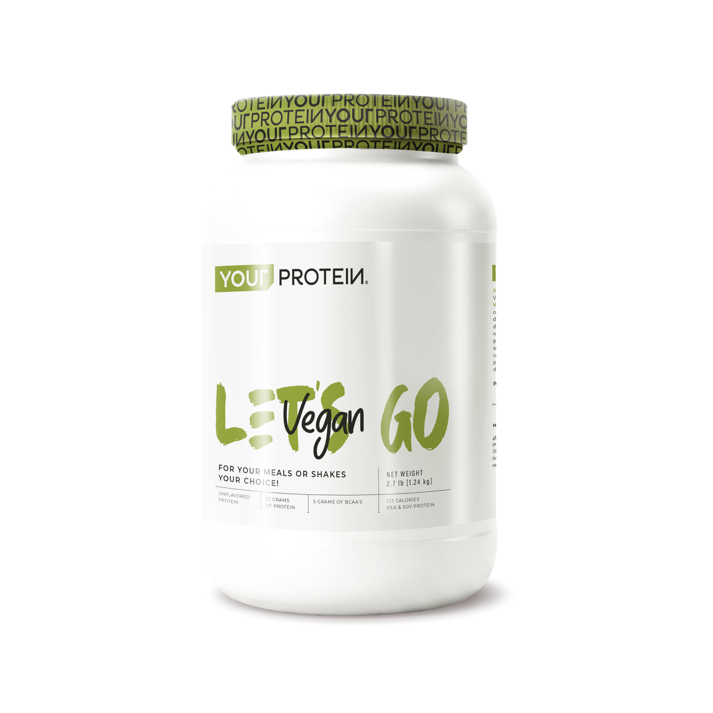 Proteína Vegan Sin Sabor 2.7 lb
