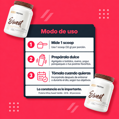 Proteína Whey Sweet Vainilla 2.9 lb