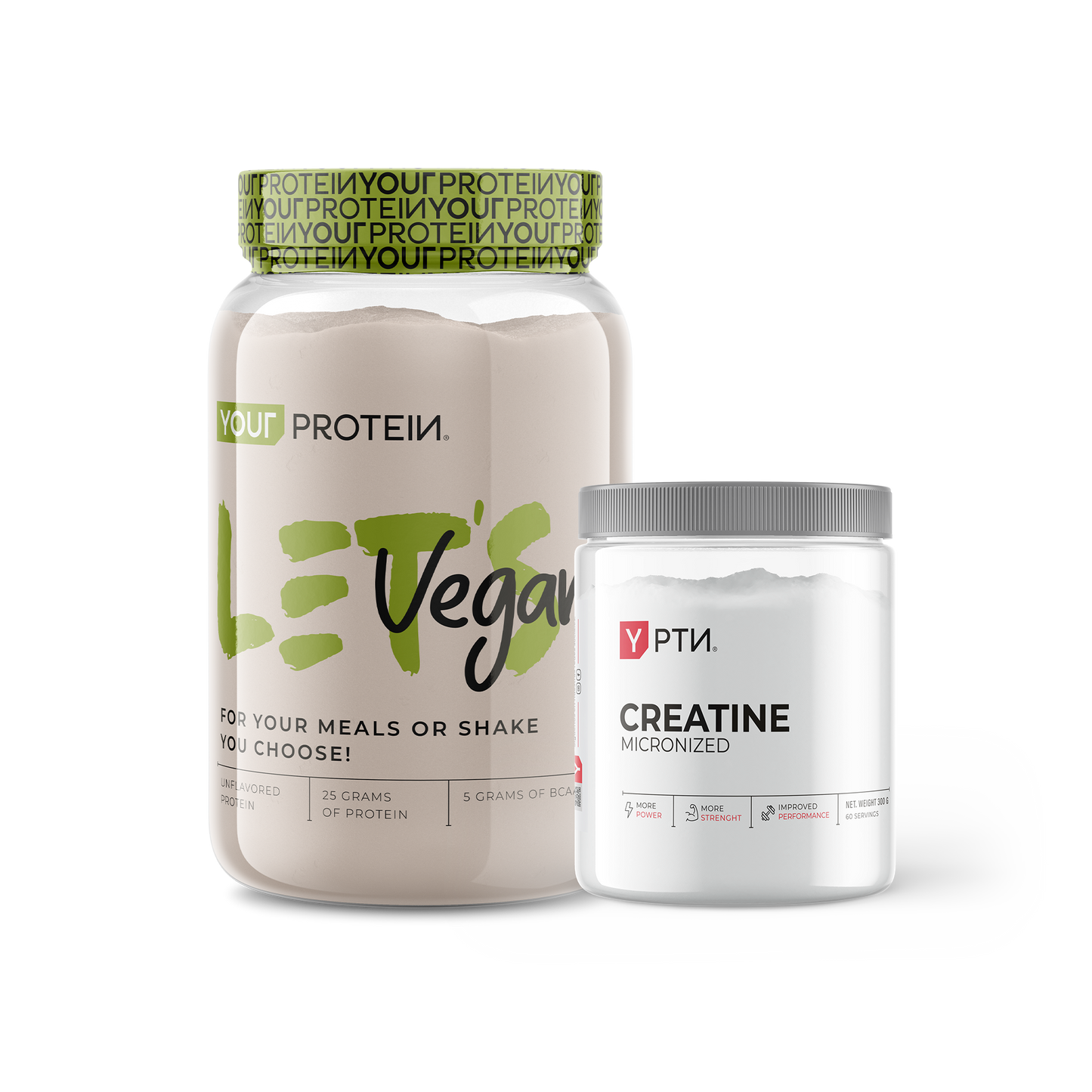 PACK DE PROTEINA VEGAN SIN SABOR FULL SIZE + CREATINA